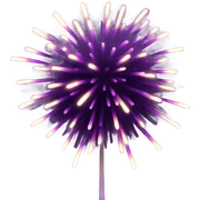 Purple fireworks  sticker