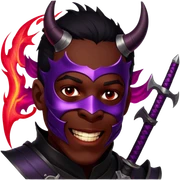 Demon-Horned Warrior sticker