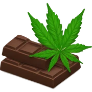 Weed and chocolate  sticker