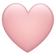 Light pink heart sticker
