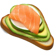 avocado toast with smoked salmon  sticker