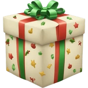 Christmas present sticker