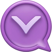 Lilac Checkmark sticker