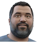 portrait of a bearded man sticker
