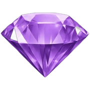 purple diamond sticker