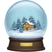 Snow globe sticker