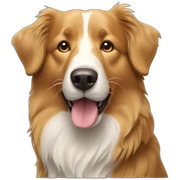 border collie golden retriever dog sticker