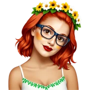 Flower-Crowned Dancer sticker