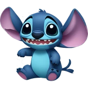 Stitch qui dort sticker
