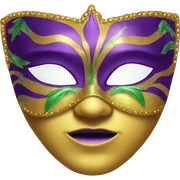 Mardi Gras mask sticker