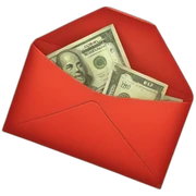 Red envelope chinese money sticker
