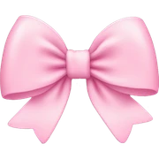 Baby pink bow sticker