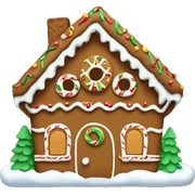 gingerbread house sticker
