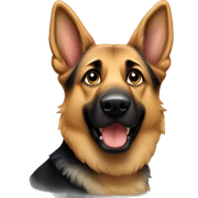 German shepherd sticker