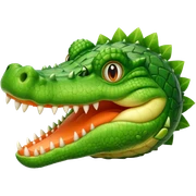 Melon con cabeza de crocodilo sticker