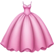 pink princess gown sticker
