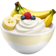 Yogurt and banana bowl  sticker