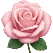Pastel pink rose sticker