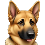 German shepherd sticker
