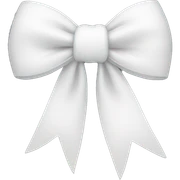 white bow sticker