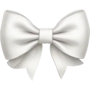 White bow  sticker