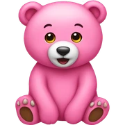 Pink cute bear  sticker