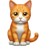 Orange cat  sticker