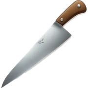 Knife with heart sticker