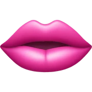 Pink lipstick sticker