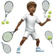 Tennis sport boy sticker