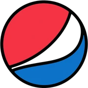 Pepsi logo, modern clean icon style sticker
