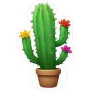 Rainbow cactus  sticker