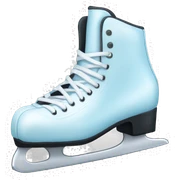 Ice skates sticker