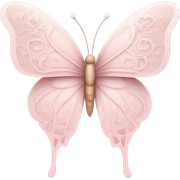 Light pink butterfly sticker