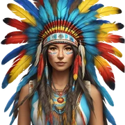 Native American headdress  sticker