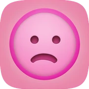 Pink circle sticker