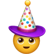 Birthday hat sticker