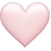 Light pink heart sticker