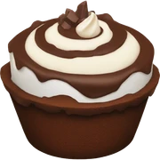 chocolate cake cup sticker