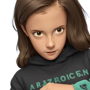 brown haired girl by window sticker