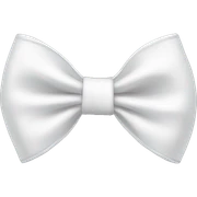 White bow sticker