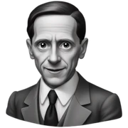 Joseph Goebbels only black and white sticker