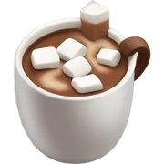 Hot chocolate with marshmallows  sticker