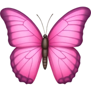 Pink butterfly sticker