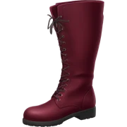 Burgundy high boots sticker