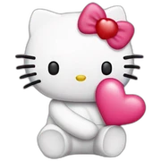 Hello Kitty in love sticker