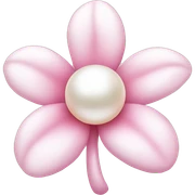 Pearl light pink flower sticker