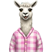 llama in pajamas sticker