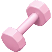pale pink dumbell sticker