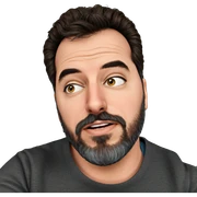 mature male portrait with beard sticker